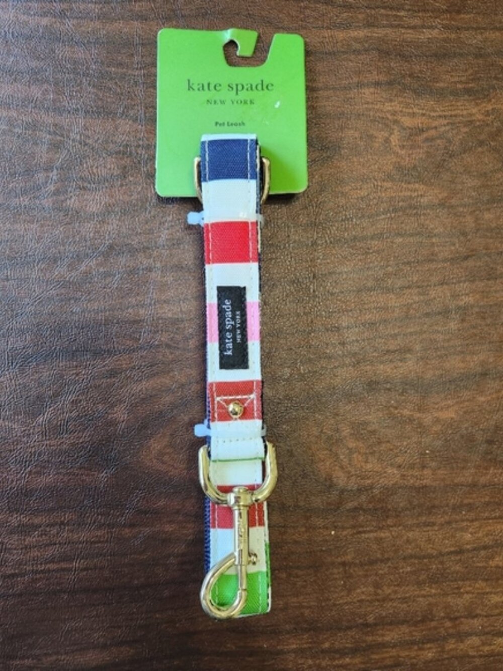 Kate Spade Stripped Pet Leash NWT